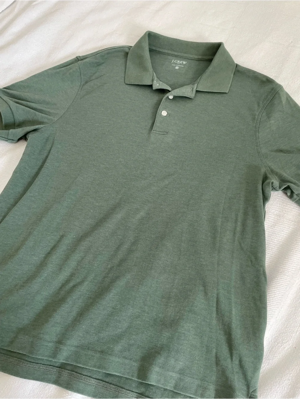 J. Crew Men's Dark Green Polo Shirt